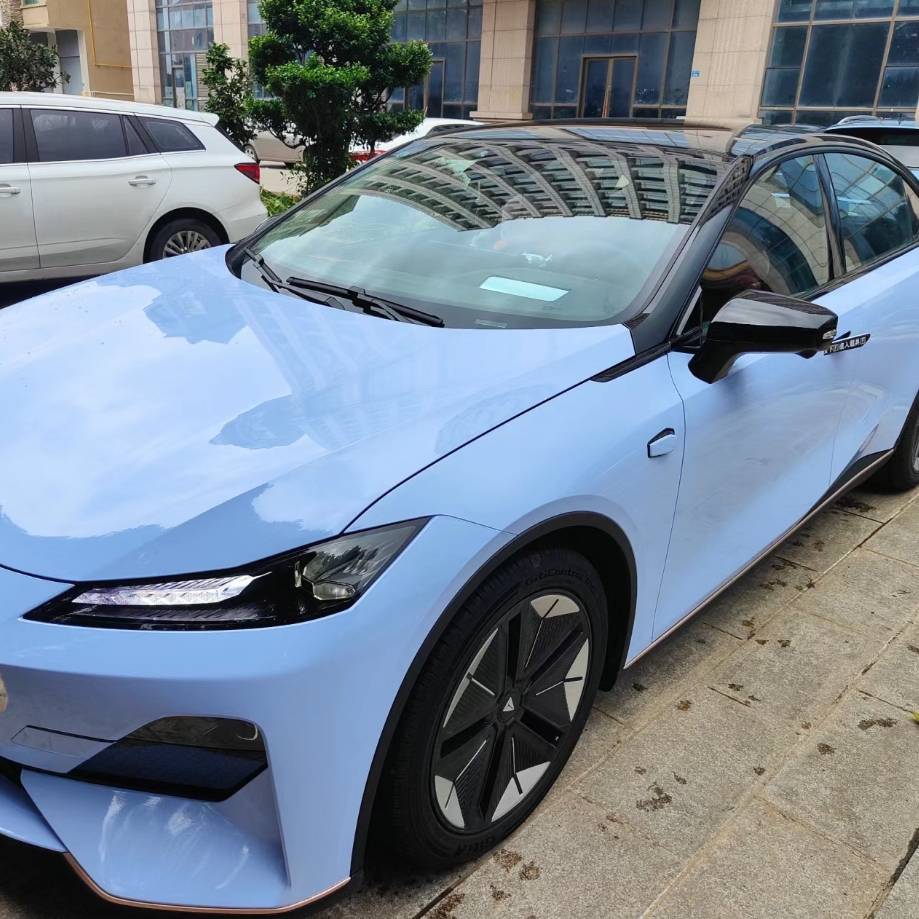 Ravoony Basic Gloss Crystal Mist Blue Vinyl Car Wrap