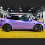 Ravoony Plus Glossy Laser Light Purple Car Wrap