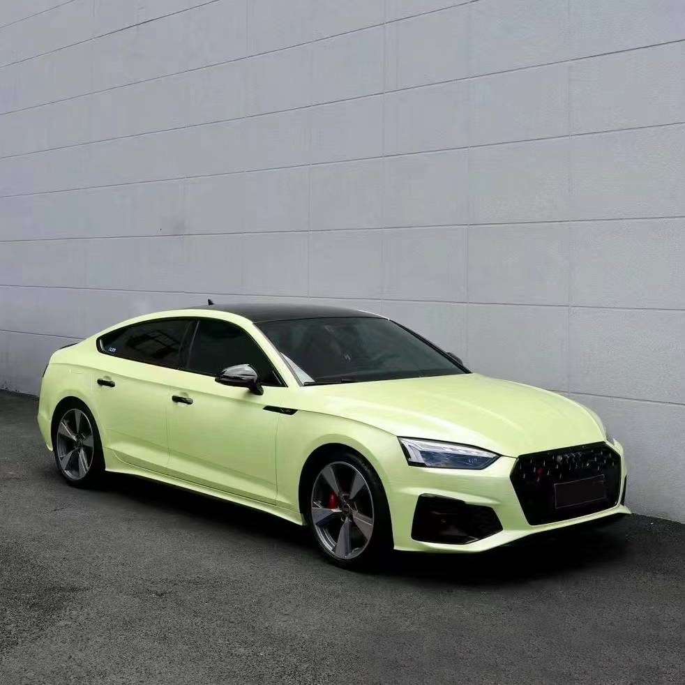 Ravoony Plus Glossy Chanel Yellow Car Vinyl Wrap