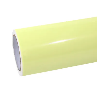 Ravoony Plus Glossy Chanel Yellow Car Vinyl Wrap 01
