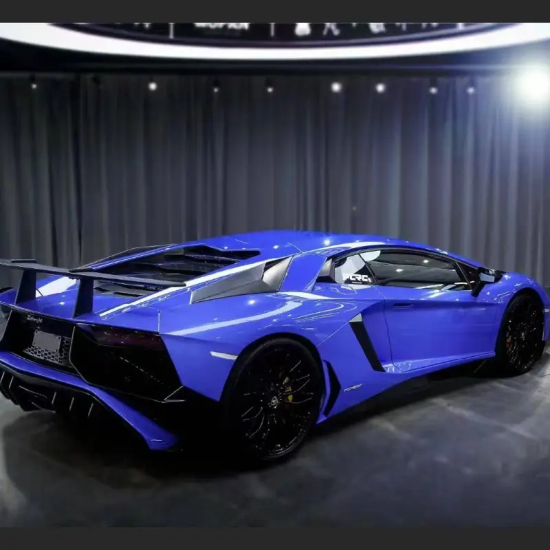 Ravoony Plus Glossy Racing Blue Vinyl Car Wrap