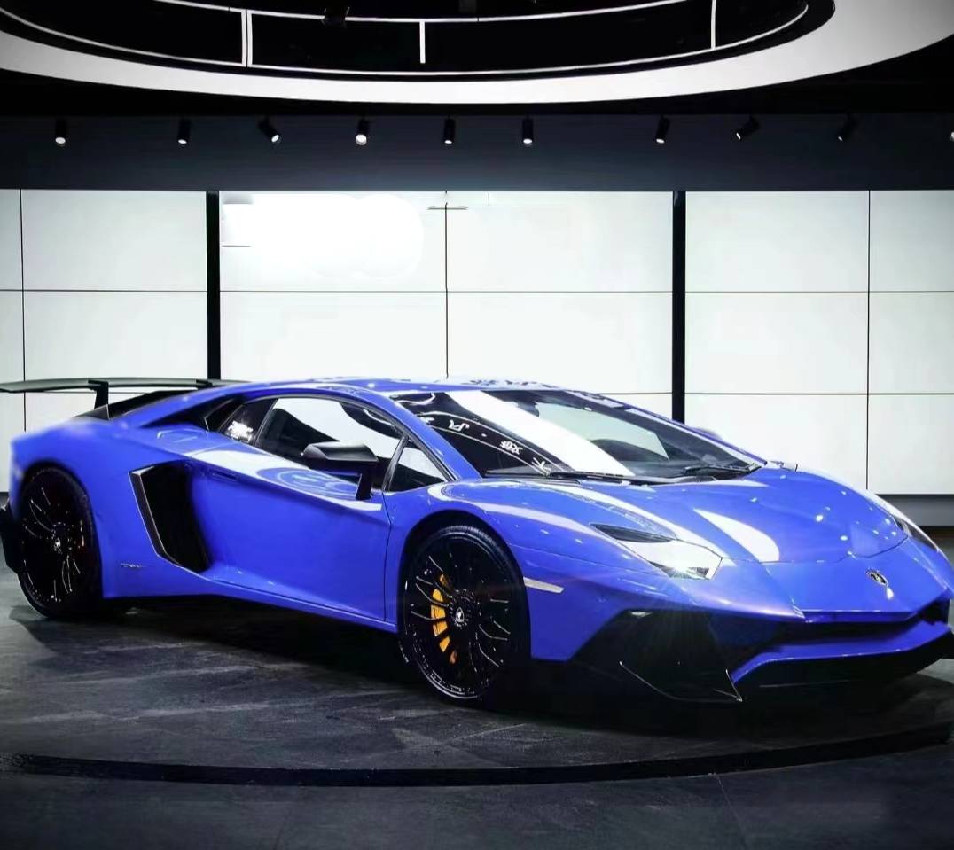 Ravoony Plus Glossy Racing Blue Vinyl Car Wrap