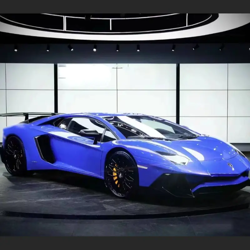 Ravoony Plus Glossy Racing Blue Vinyl Car Wrap