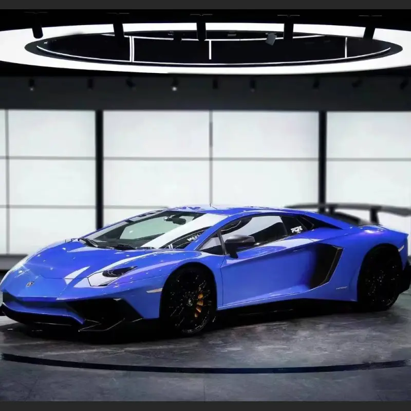 Ravoony Plus Glossy Racing Blue Vinyl Car Wrap