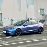 Ravoony Plus Glossy Metallic Crystal Grey Purple Car Wrap