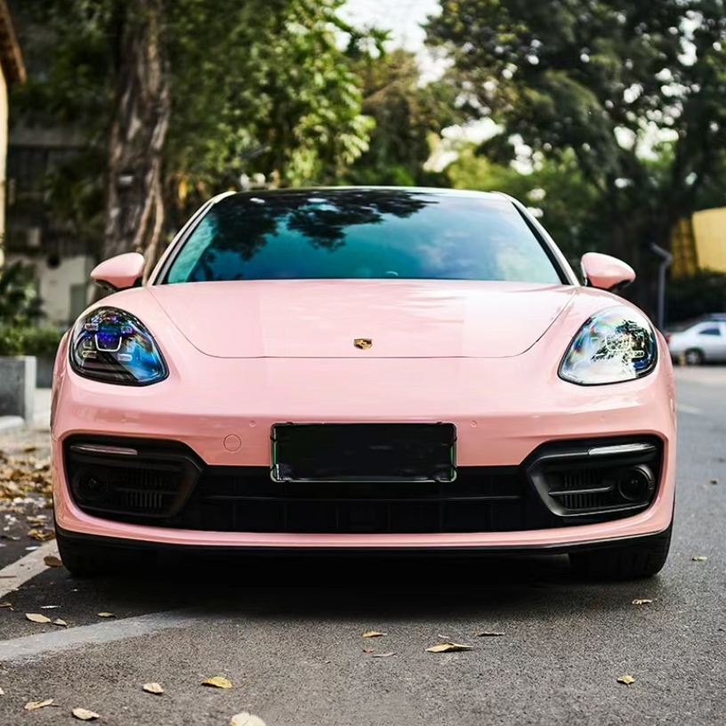 Ravoony Basic Glossy Baby Pink Car Vinyl Wrap