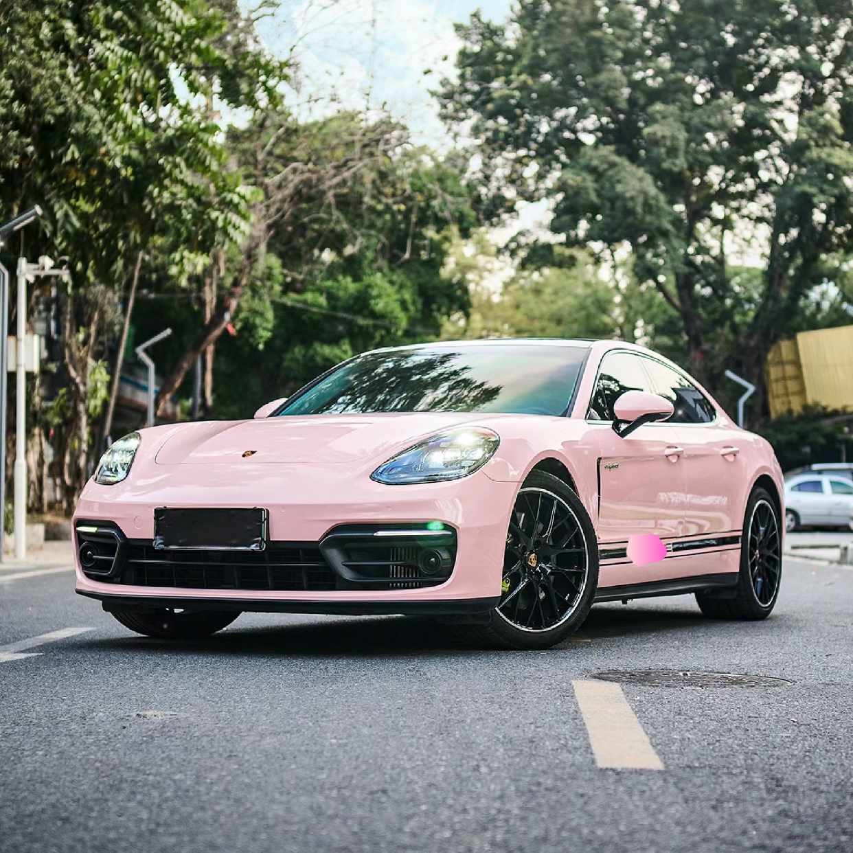 Ravoony Basic Glossy Baby Pink Car Vinyl Wrap