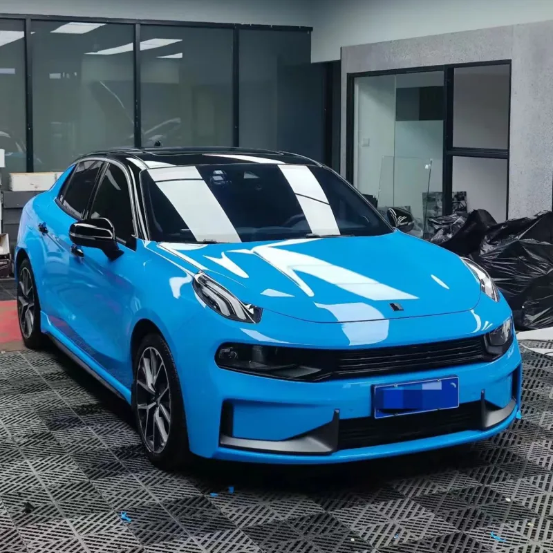 Ravoony Basic Glossy Crystal Blue Sky Car Vinyl Wrap