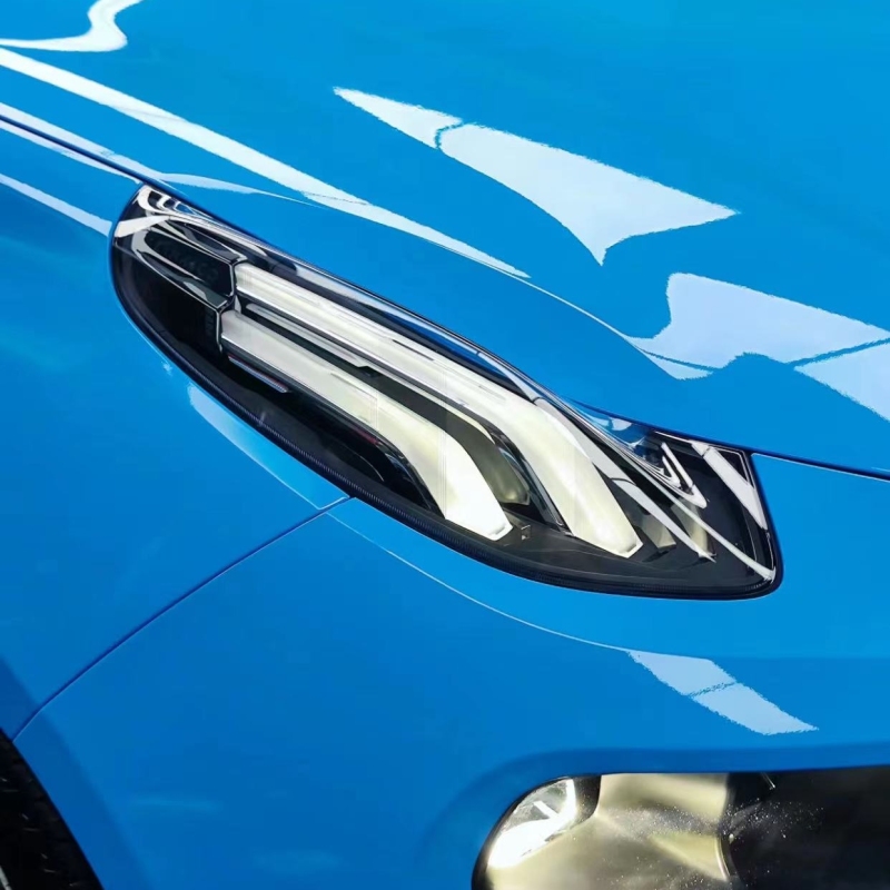 Ravoony Basic Glossy Crystal Blue Sky Car Vinyl Wrap