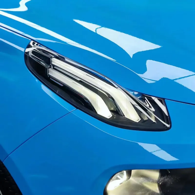 Ravoony Basic Glossy Crystal Blue Sky Car Vinyl Wrap