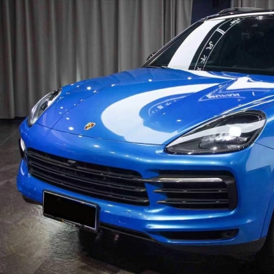 Ravoony Plus Glossy Liquid Olympic Blue Vinyl Car Wrap 02