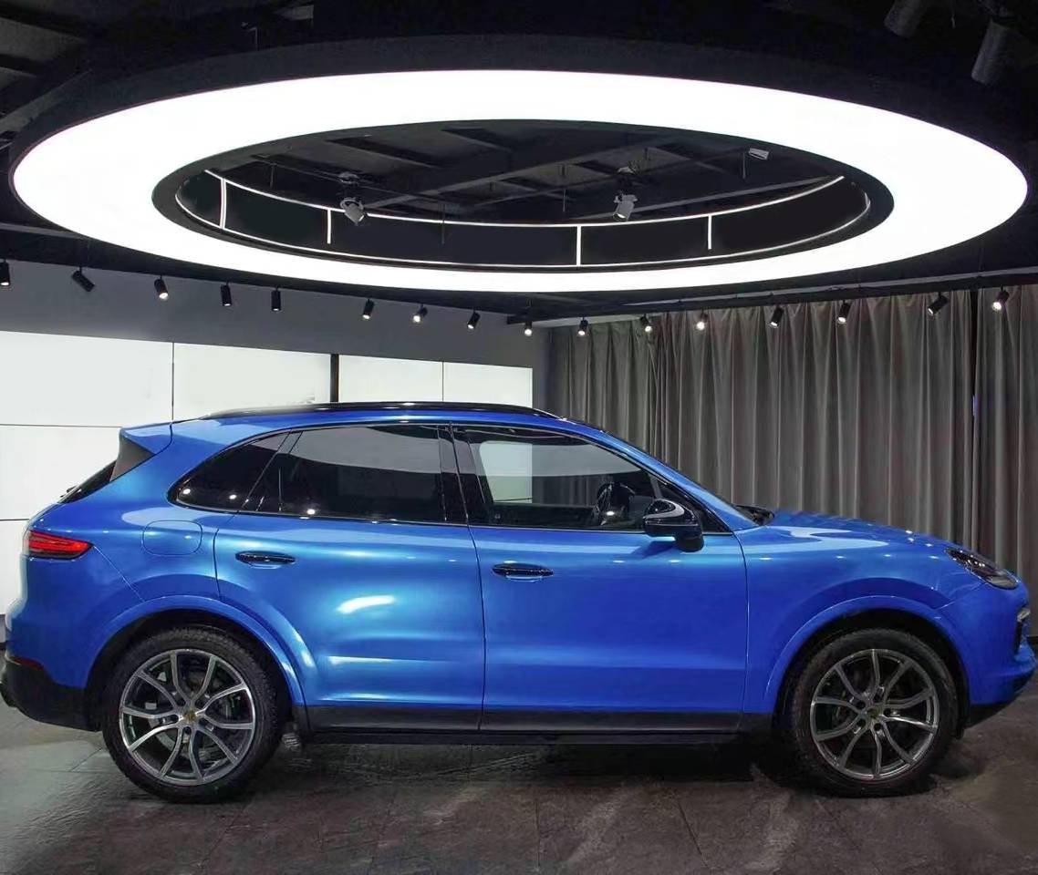 Ravoony Plus Glossy Liquid Olympic Blue Vinyl Car Wrap