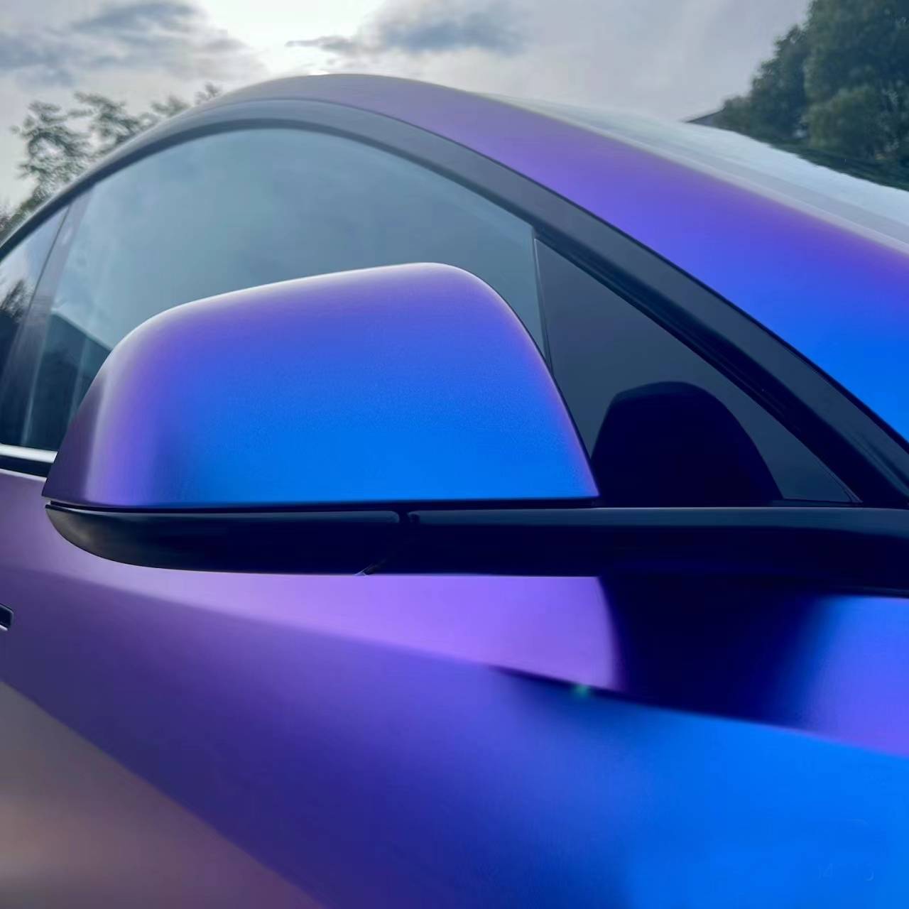 Ravoony Plus Matte Auroral Blue Purple Car Wrap