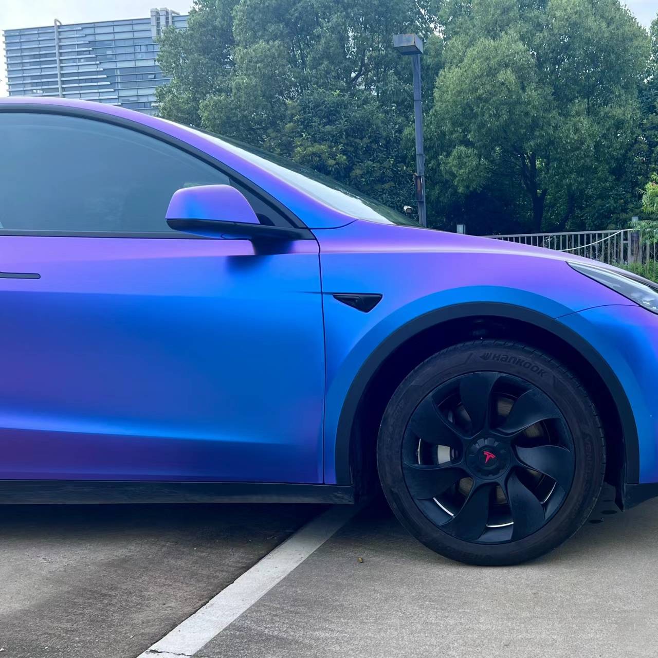 Ravoony Plus Matte Auroral Blue Purple Car Wrap