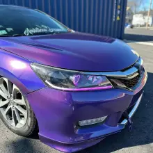 Glossy Laser Dark Purple Car Wrap
