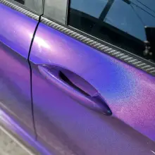 Glossy Laser Dark Purple Car Wrap