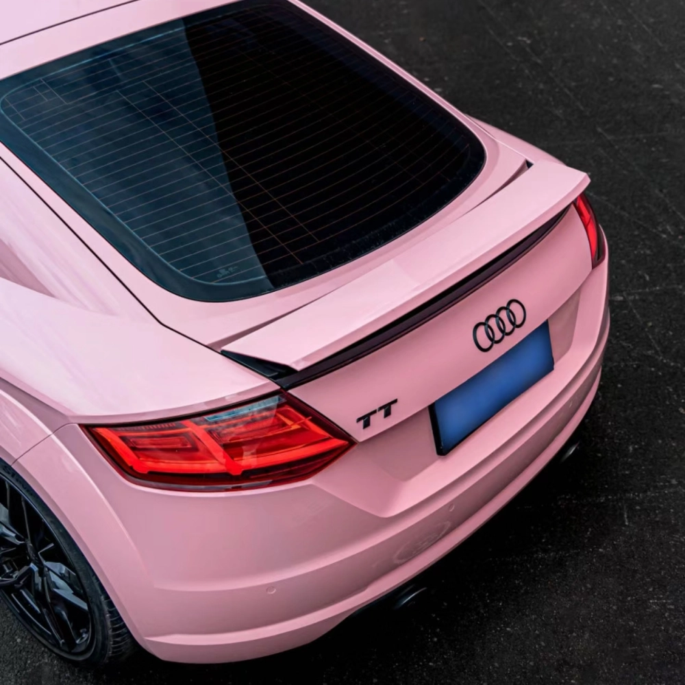 Pink Wrapped Rav pink vinyl wrap, Best Ravoony Glossy Crystal Peach Pink Car Vinyl Wrap ...