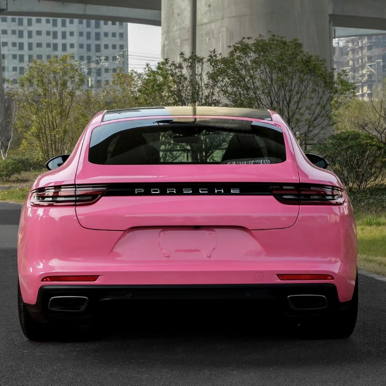 Ravoony Basic Glossy Princess Pink Vinyl Car Wrap 