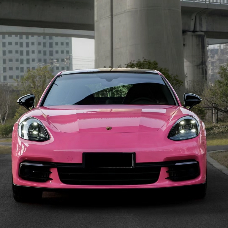 Ravoony Basic Glossy Princess Pink Vinyl Car Wrap 