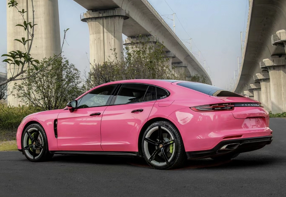 Ravoony Basic Glossy Princess Pink Vinyl Car Wrap 