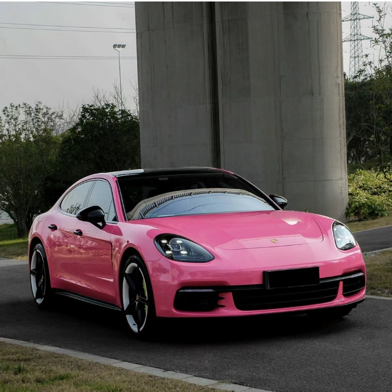 Ravoony Basic Glossy Princess Pink Vinyl Car Wrap 