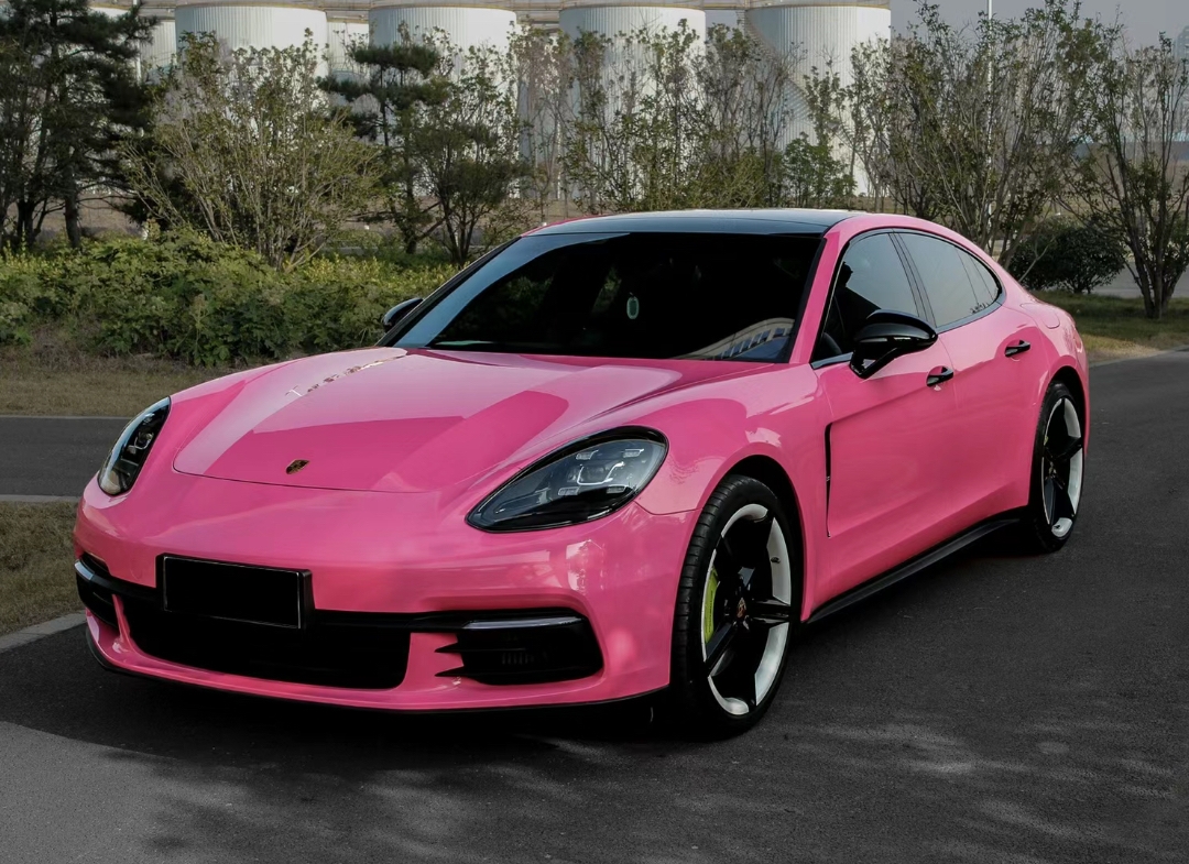Ravoony Basic Glossy Princess Pink Vinyl Car Wrap 