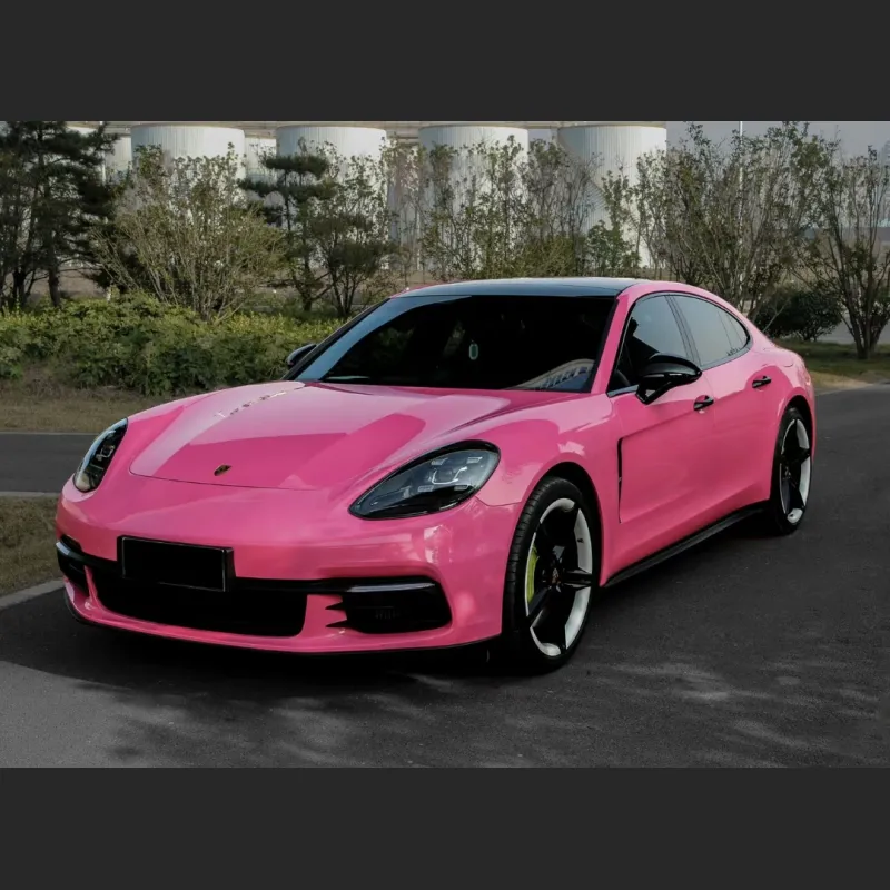 Ravoony Basic Glossy Princess Pink Vinyl Car Wrap 