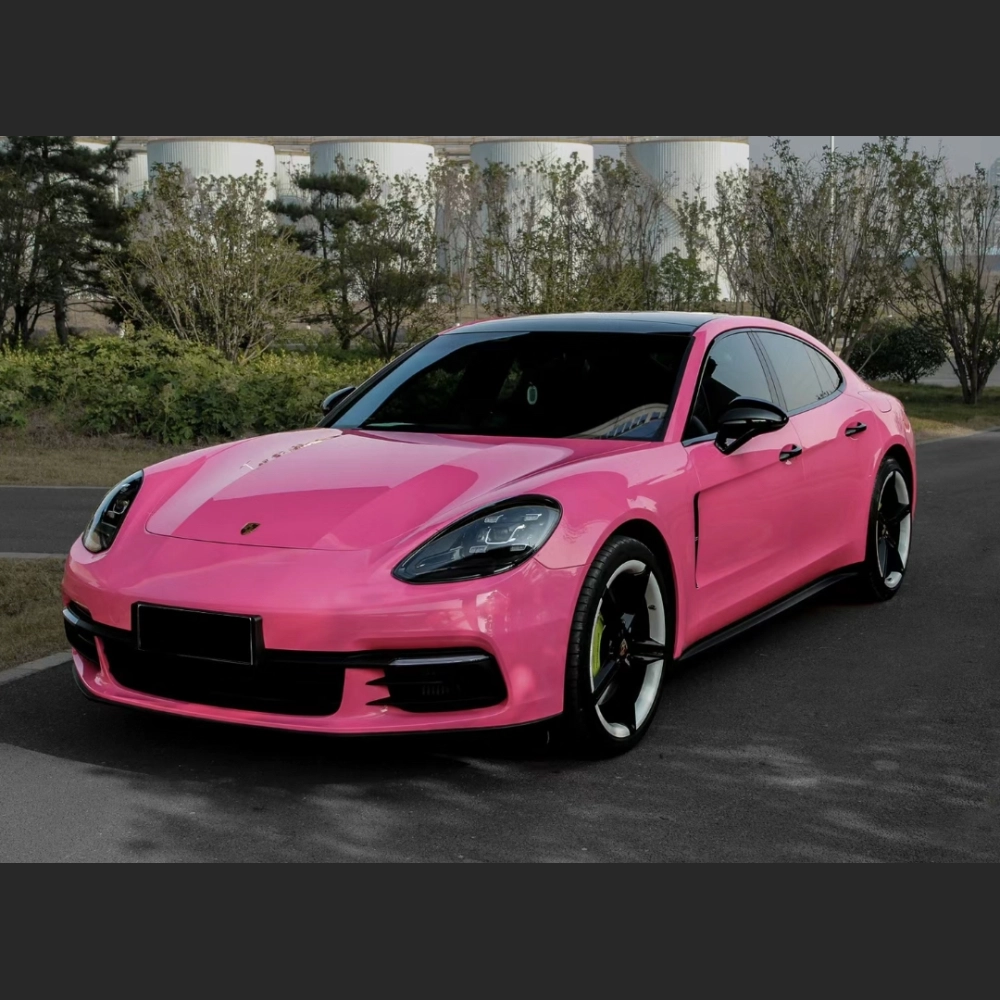 Pink Wrapped Rav pink vinyl car wrap, Best Ravoony Glossy Princess Pink Vinyl Car Wrap ...