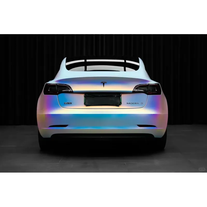 Matte Holographic Rainbow Neo Chrome Car Vinyl Wrap