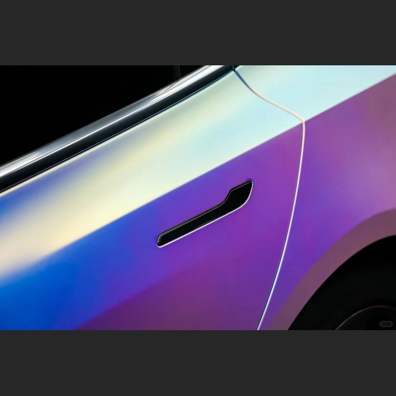 Ravoony Plus Matte Holographic Rainbow Neo Chrome Car Vinyl Wrap