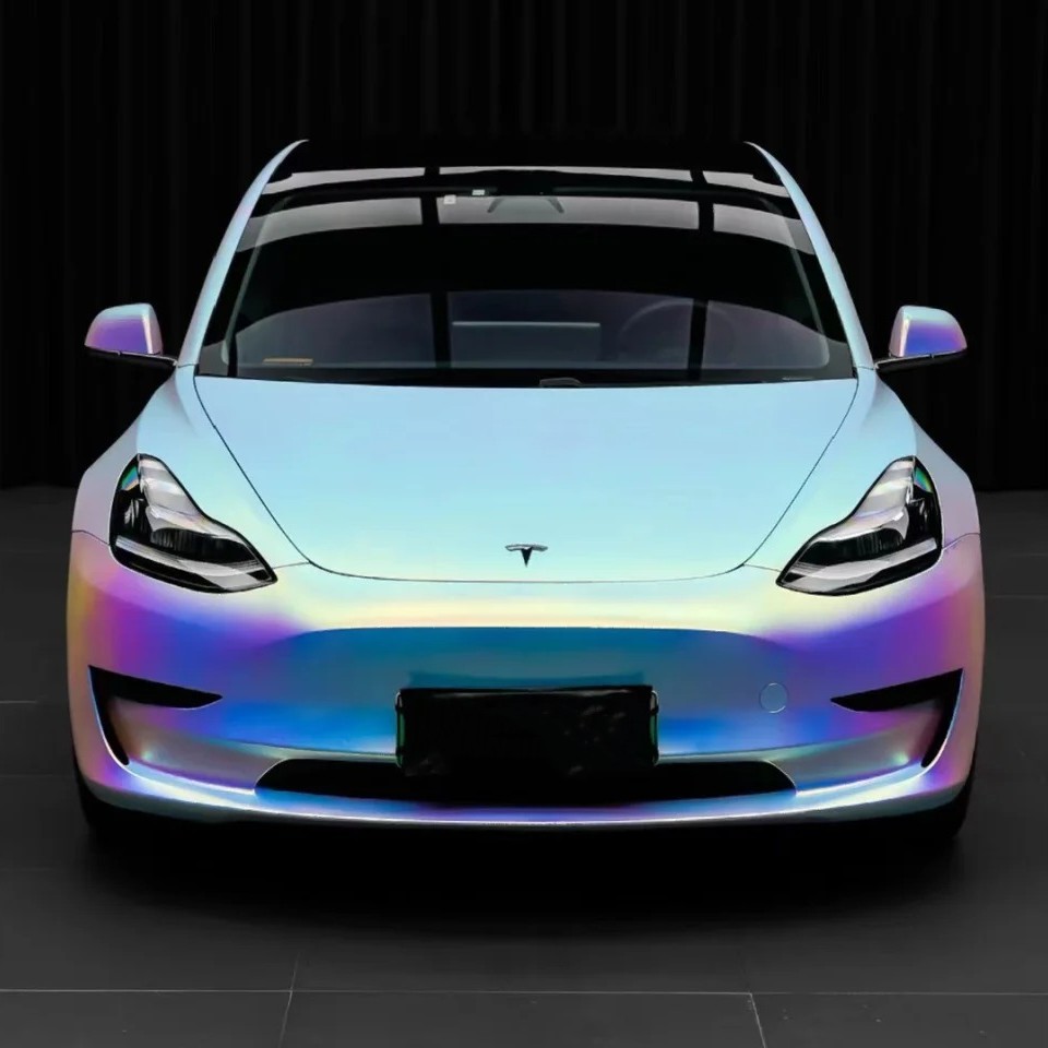 Matte Holographic Rainbow Neo Chrome Car Vinyl Wrap