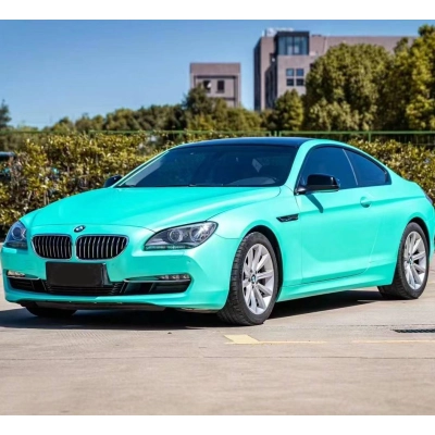 Ravoony Plus Satin Chrome Tiffany Car Wrap 02