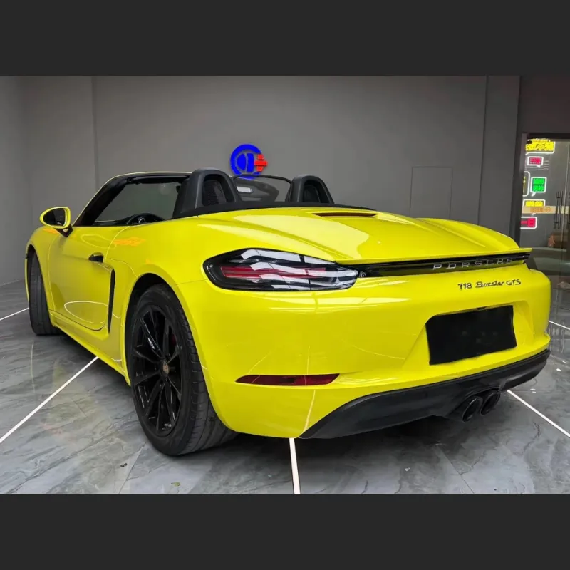 Ravoony Basic Glossy Crystal Lemon Yellow Vinyl Wrap