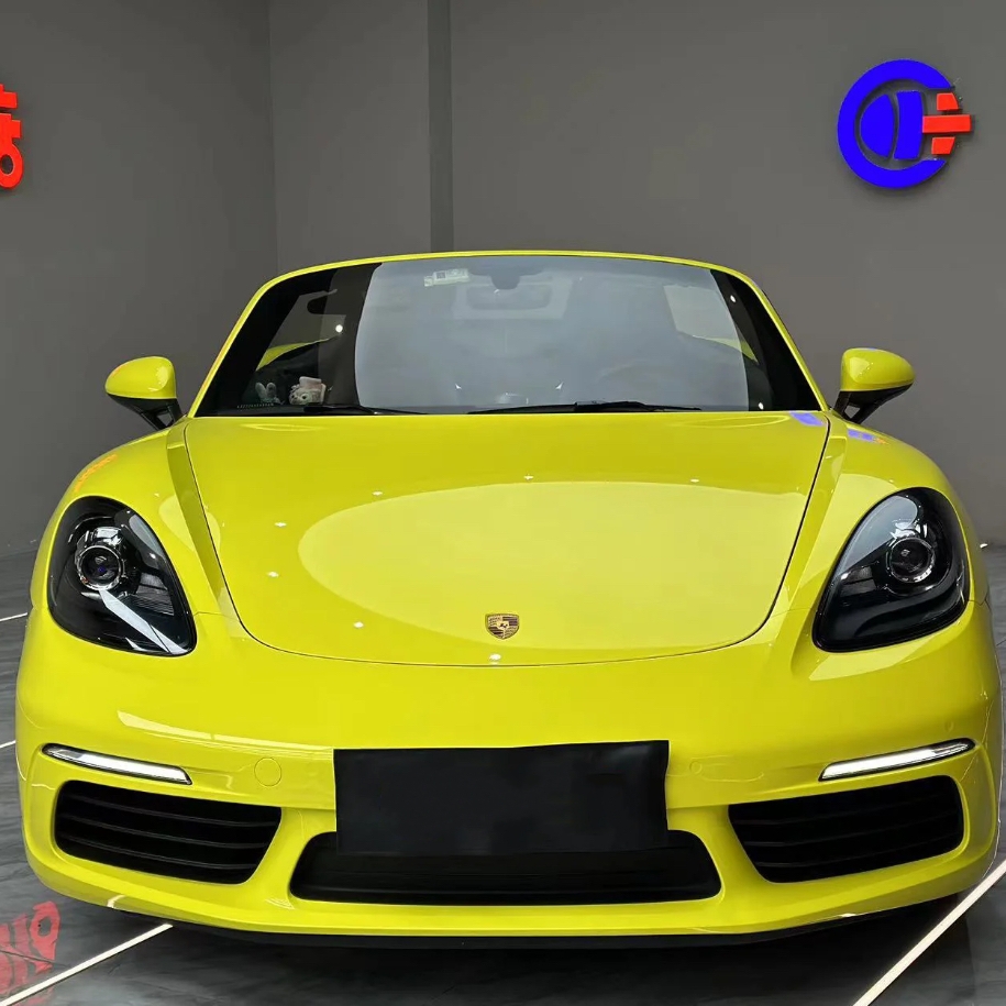 Ravoony Basic Glossy Crystal Lemon Yellow Vinyl Wrap