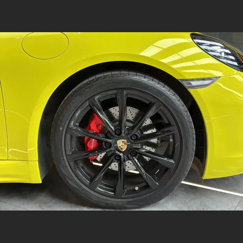 Ravoony Basic Glossy Crystal Lemon Yellow Vinyl Wrap