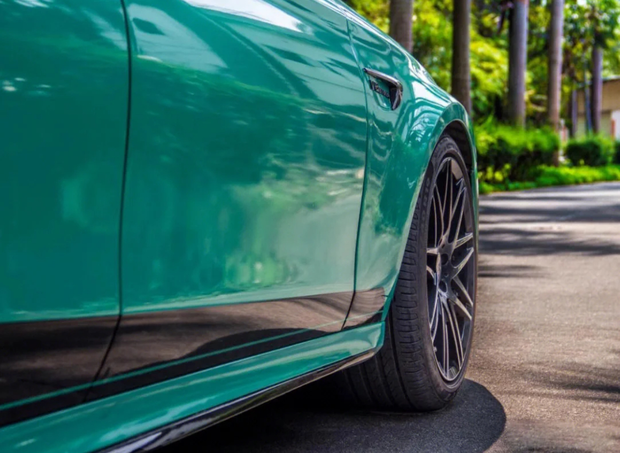 Ravoony Basic PET Gloss Vintage Green Car Viny Wrap