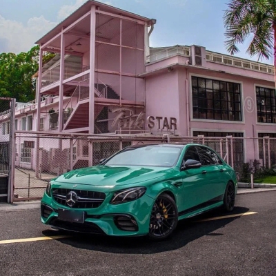 Ravoony Basic Gloss Vintage Green Car Viny Wrap 02