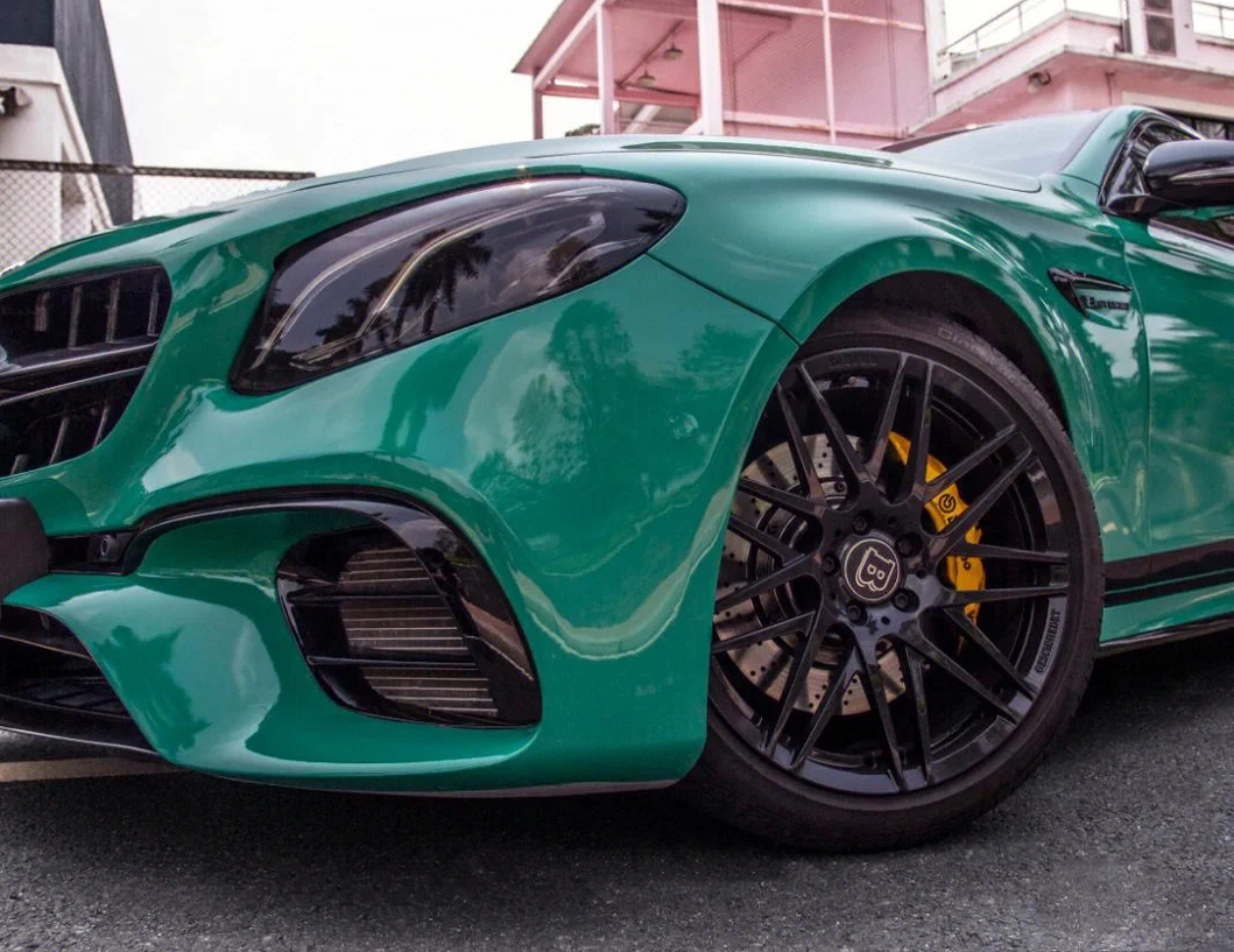 Ravoony Basic PET Gloss Vintage Green Car Viny Wrap