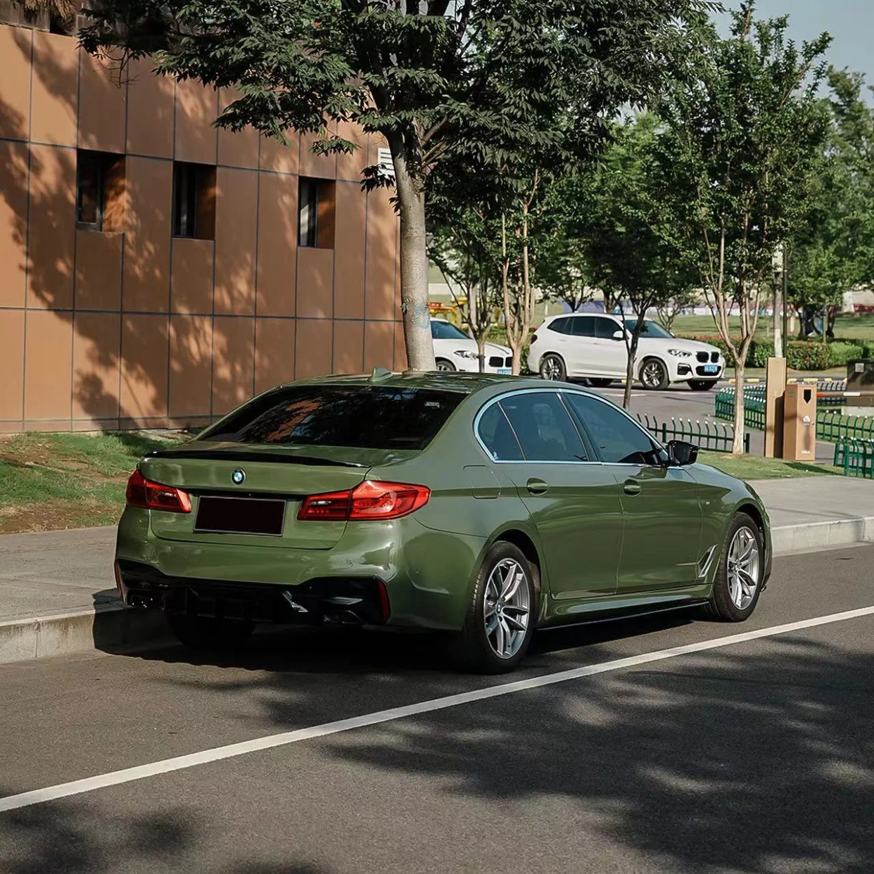 Ravoony Basic PET Glossy Olive Light Green Car Wrap