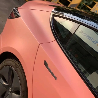 Ravoony Plus Ceramics Paggy Pink Car Vinyl Wrap 02