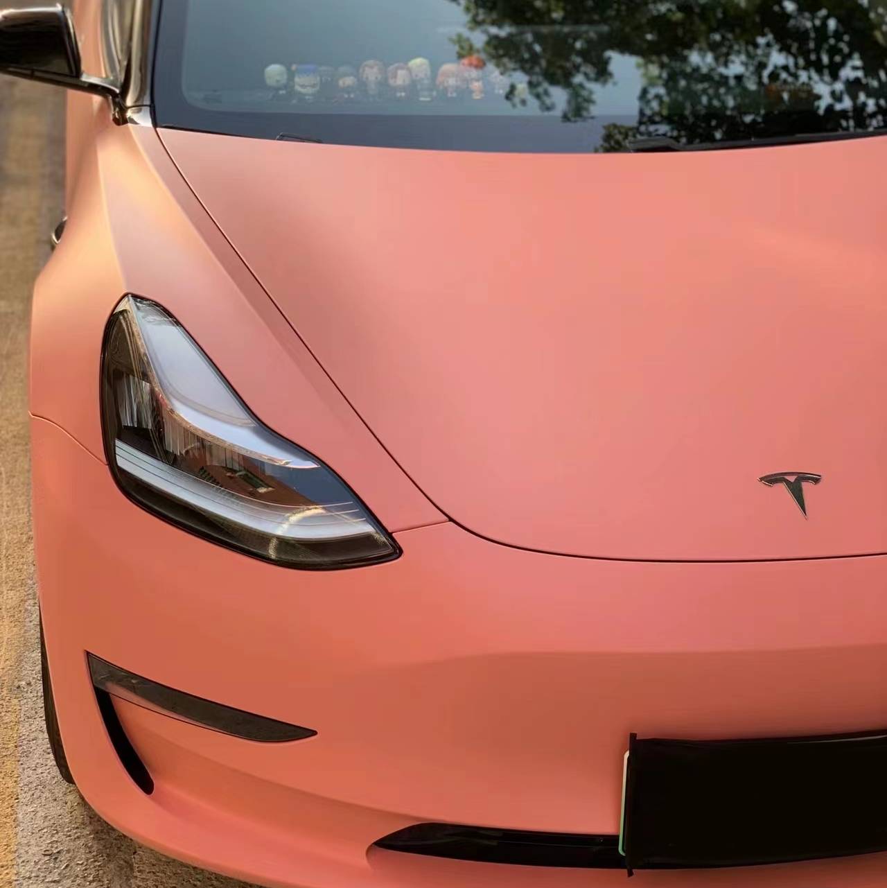 Ravoony Plus Ceramics Paggy Pink Car Vinyl Wrap