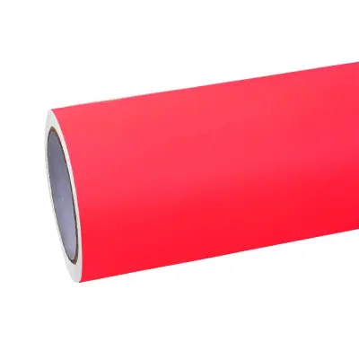 Ravoony Plus Ultimate Flat Fluorescent Pink Car Vinyl Wrap 01