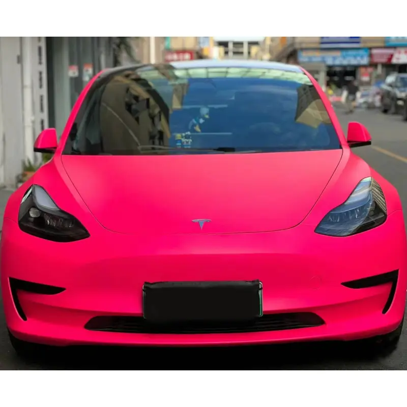Ultimate Flat Fluorescent Pink Car Vinyl Wrap