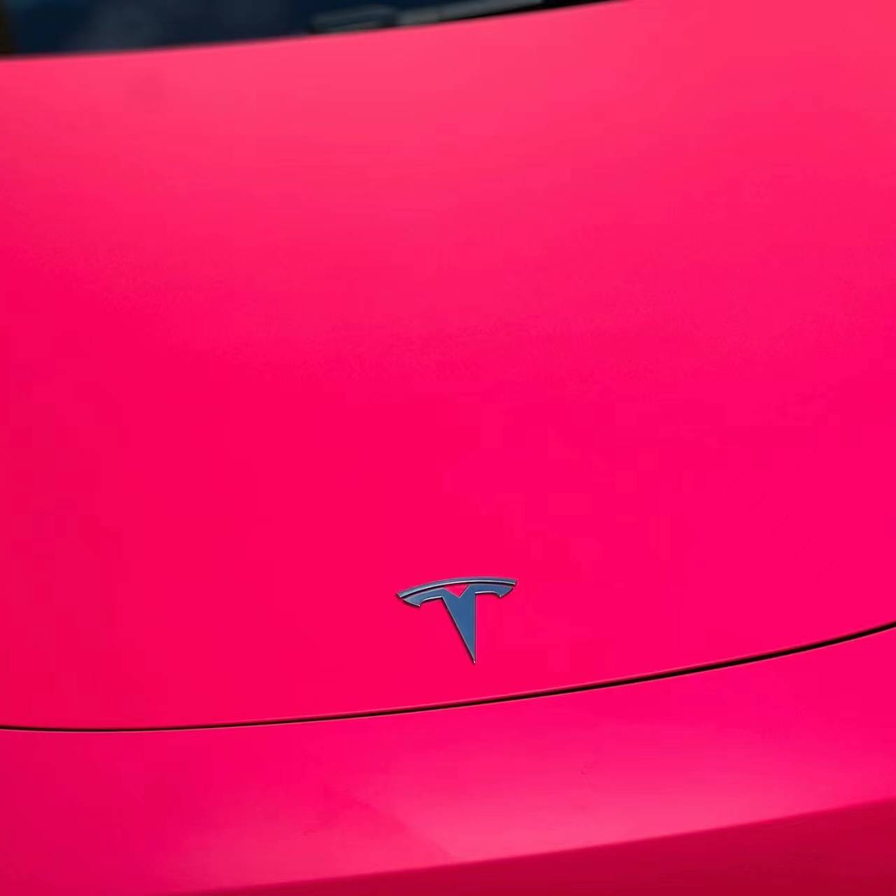 Ravoony Plus Ultimate Flat Fluorescent Pink Car Vinyl Wrap