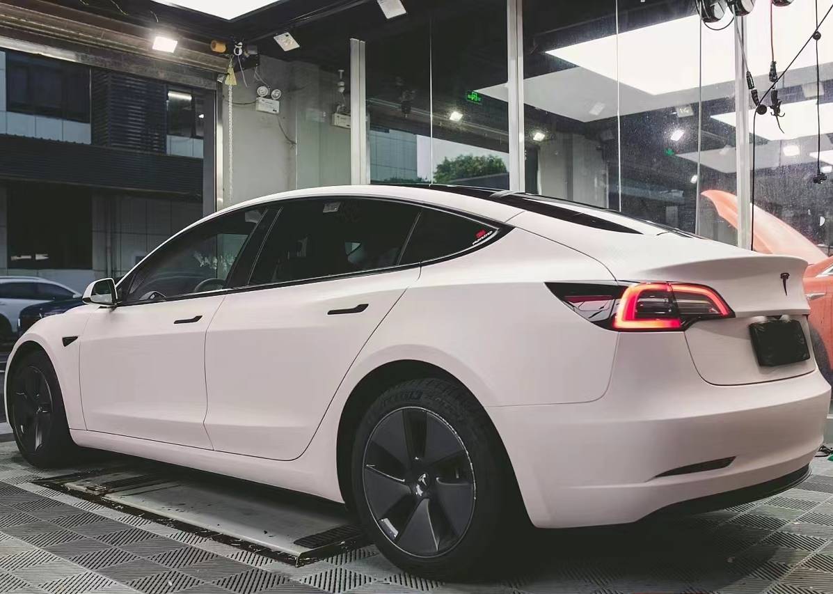 Ravoony Plus Flat Matte Light Pink Car Wrap