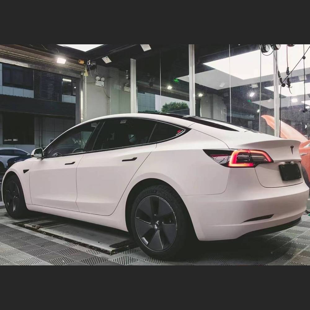 Ravoony Plus Flat Matte Light Pink Car Wrap