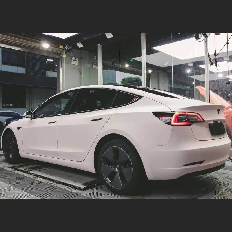 Ravoony Plus Flat Matte Light Pink Car Wrap