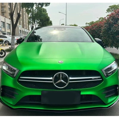 Ravoony Plus Matte Chrome Green Vinyl Wrap 02