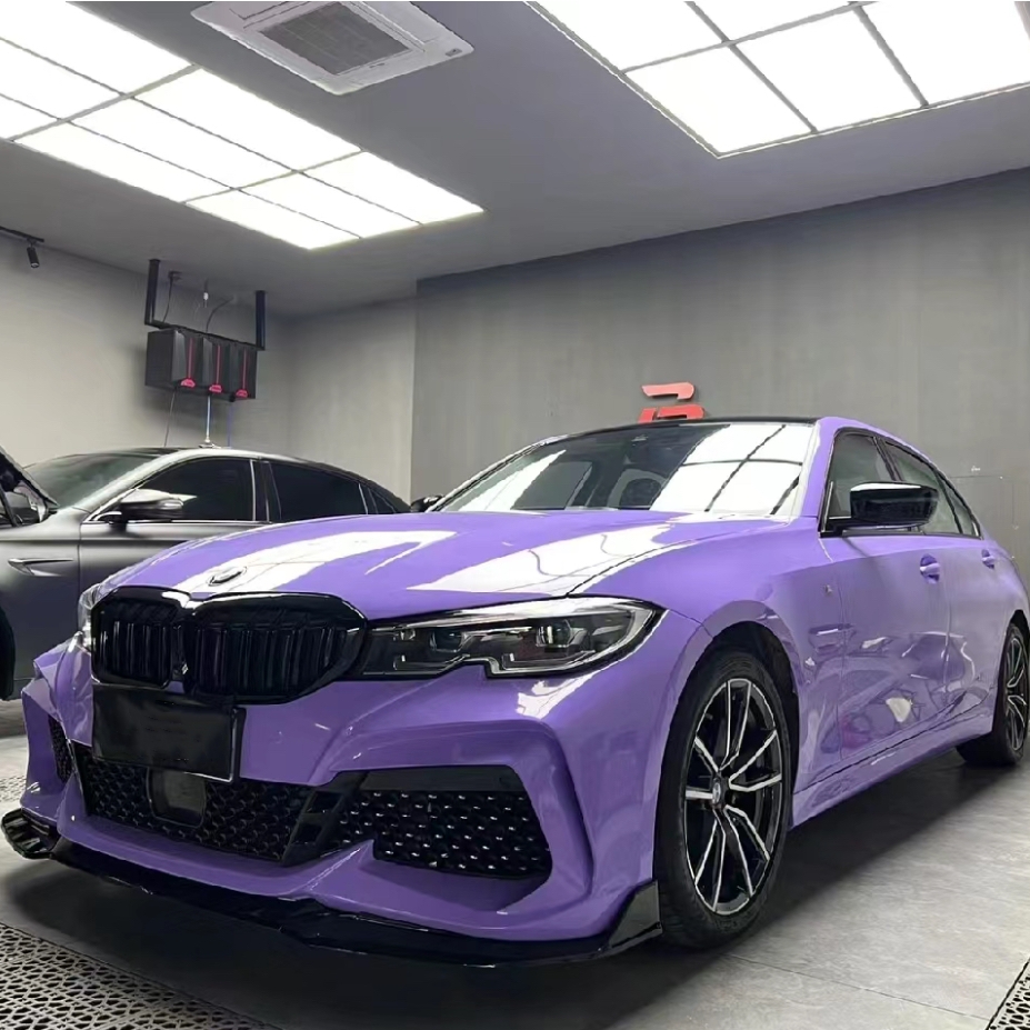 Lavender Purple Car Wrap,Best Ravoony Glossy Lavender Purple Car