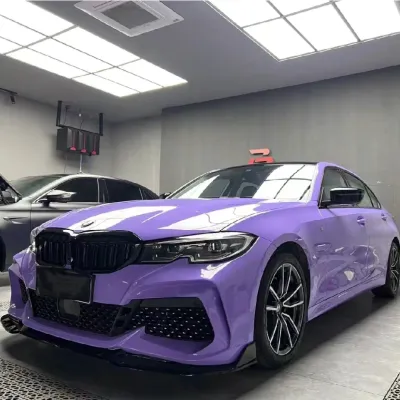 Ravoony Basic Glossy Lavender Purple Car Wrap 02